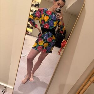 Floral Asus Multicolor Dress, Size M
